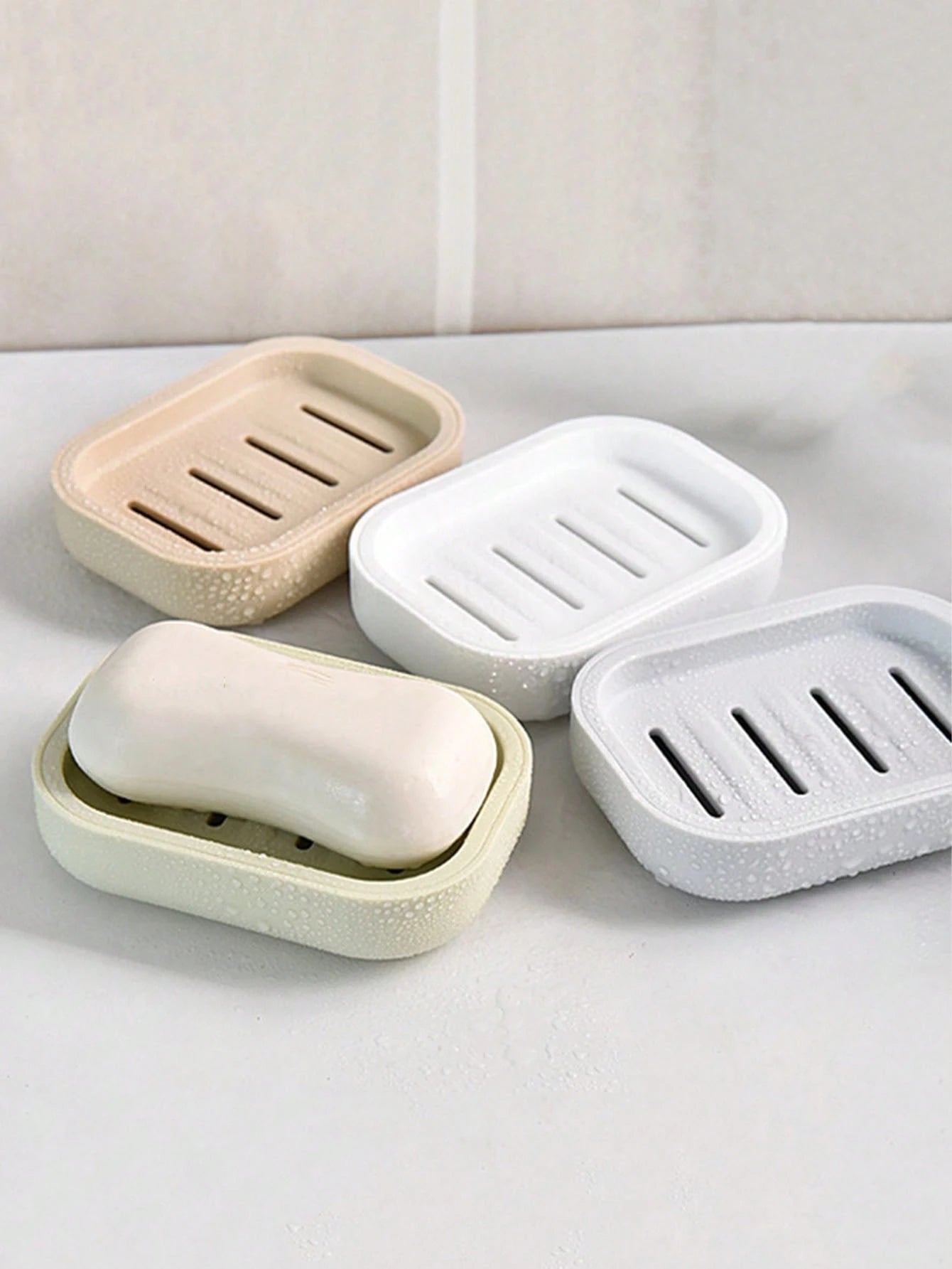 Simple Soap Dish, Draining Soap Tray, Rectangular Plastic Soap Holder, Bathroom Soap Rack, Minimalist Soap Box, Bathroom Accessories, Home & Bathroom Decor, Bathroom Essentials, Soap Holder, Soap Dish