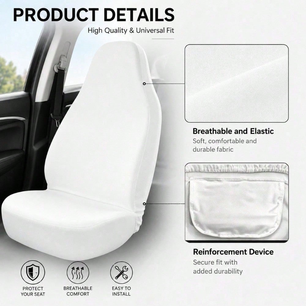 Skull Rose Car Seat Covers 1PC/2Pcs Double-Sided Brushed Milk Silk Boho Goth Floral Style Auto Seat Protectors