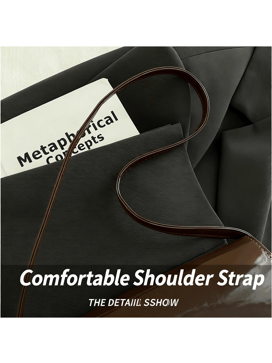 Small Women PVC Underarm Shoulder Handbag, Fashion Accessory For Dates, Outings And Parties