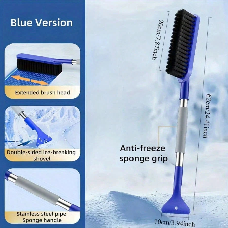 Snow Brush And Ice Scraper, An Ice Scraper For Car Windshields, Detachable Snow Removal Tool, With Ergonomic Foam Handle, Suitable For Sedans, Trucks, SUVs (ABS, PVC Brush)