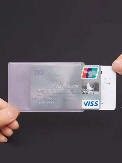 Social Security Card Protector Sleeves,Ultra Clear & Durable,Waterproof SSN/New Medicare/Credit Card Holder, Soft ID/Debit/Credit/Index Card Storage