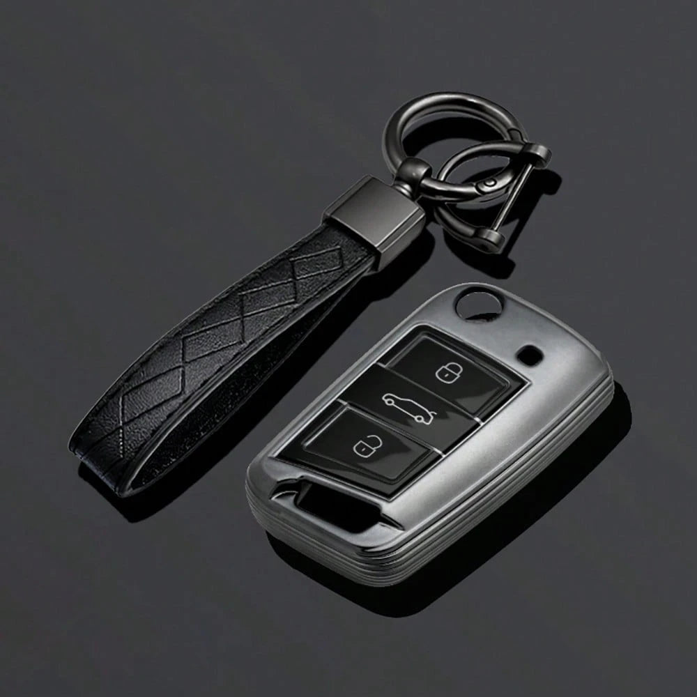 Soft TPU Car Key Cover Shell Fob Holder Protector For Polo Octavia A7 Kodiaq Ateca Leon Golf 7 MK7 VII Tiguan