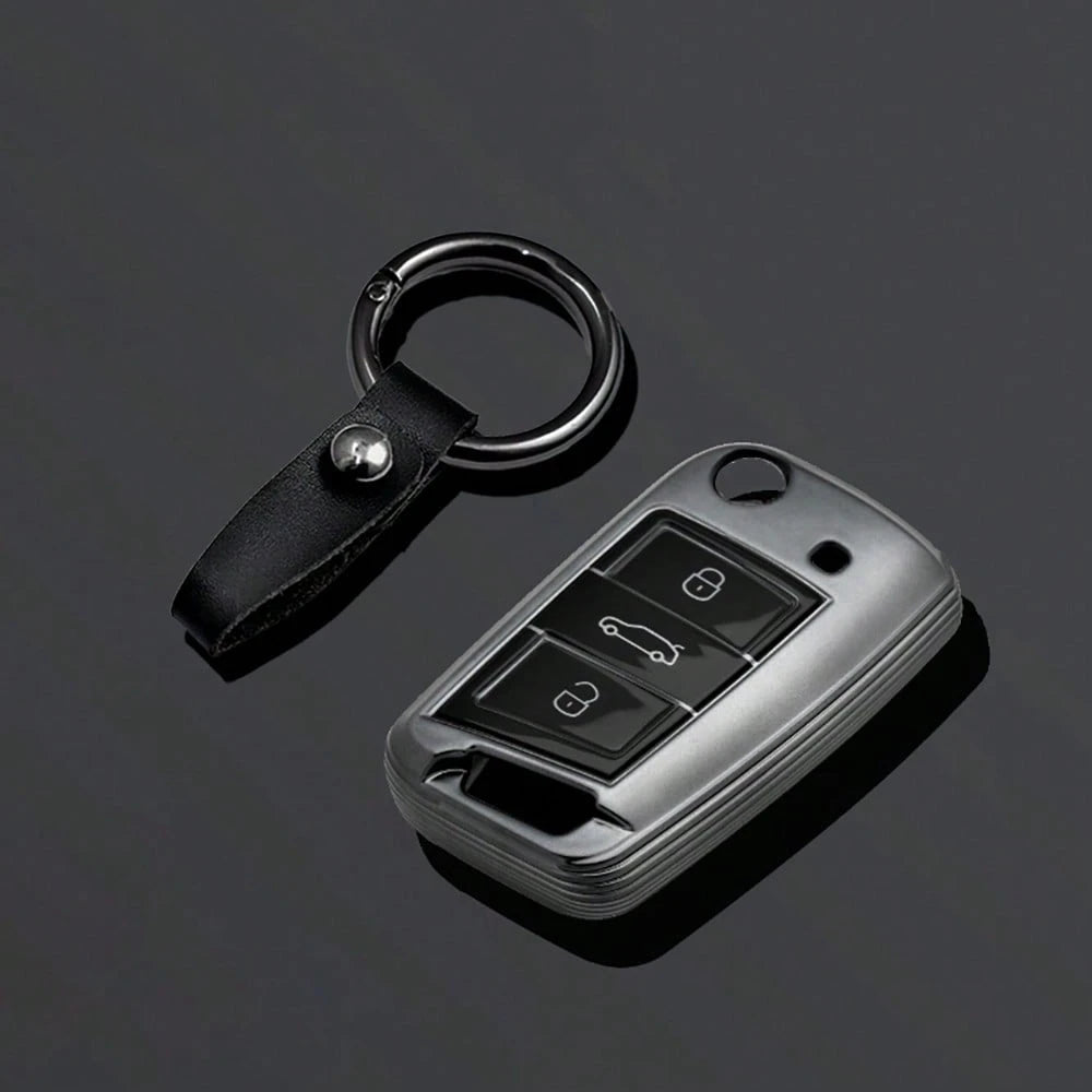 Soft TPU Car Key Cover Shell Fob Holder Protector For Polo Octavia A7 Kodiaq Ateca Leon Golf 7 MK7 VII Tiguan