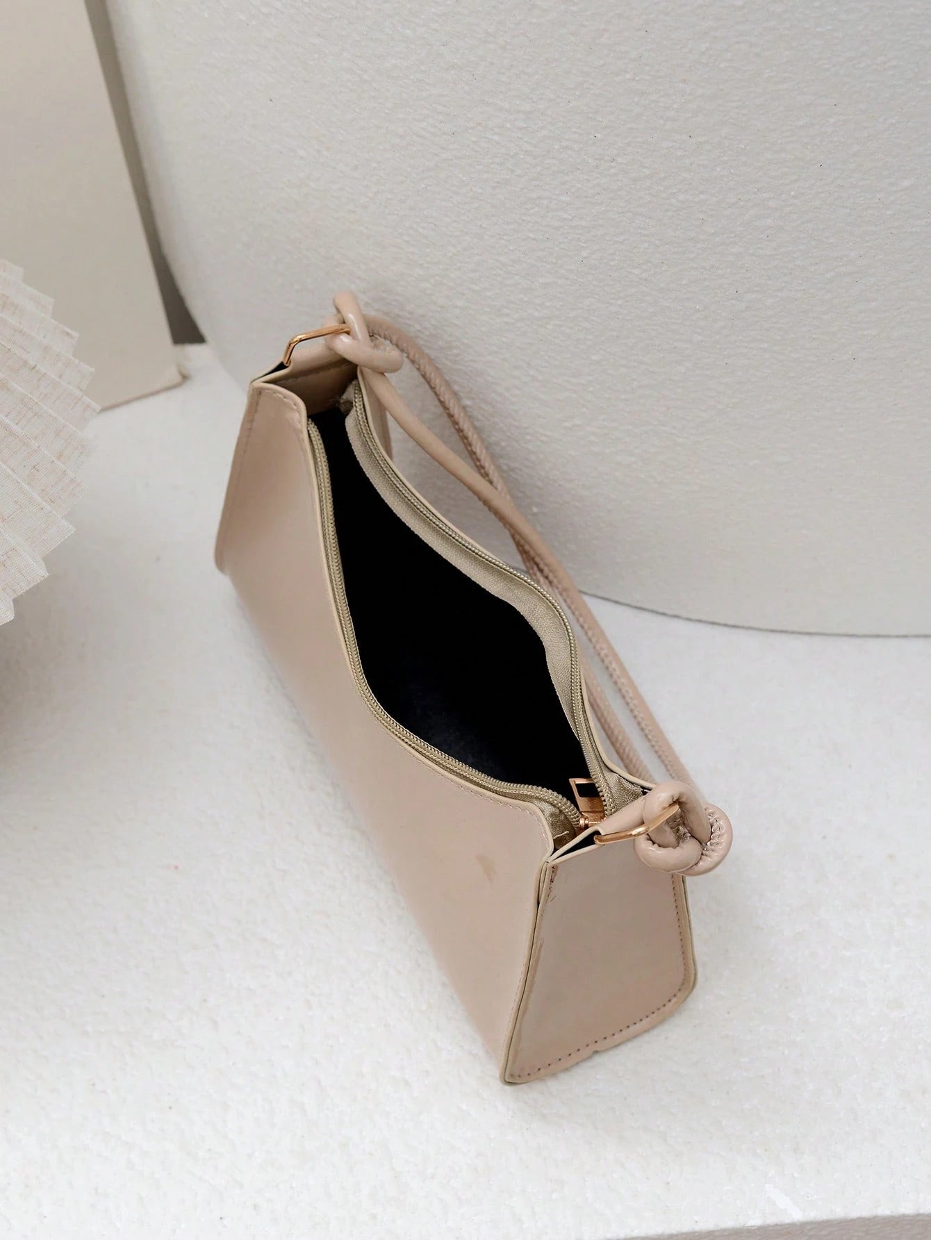 Solid Color Minimalist Light Luxury Hobo Shoulder Bag