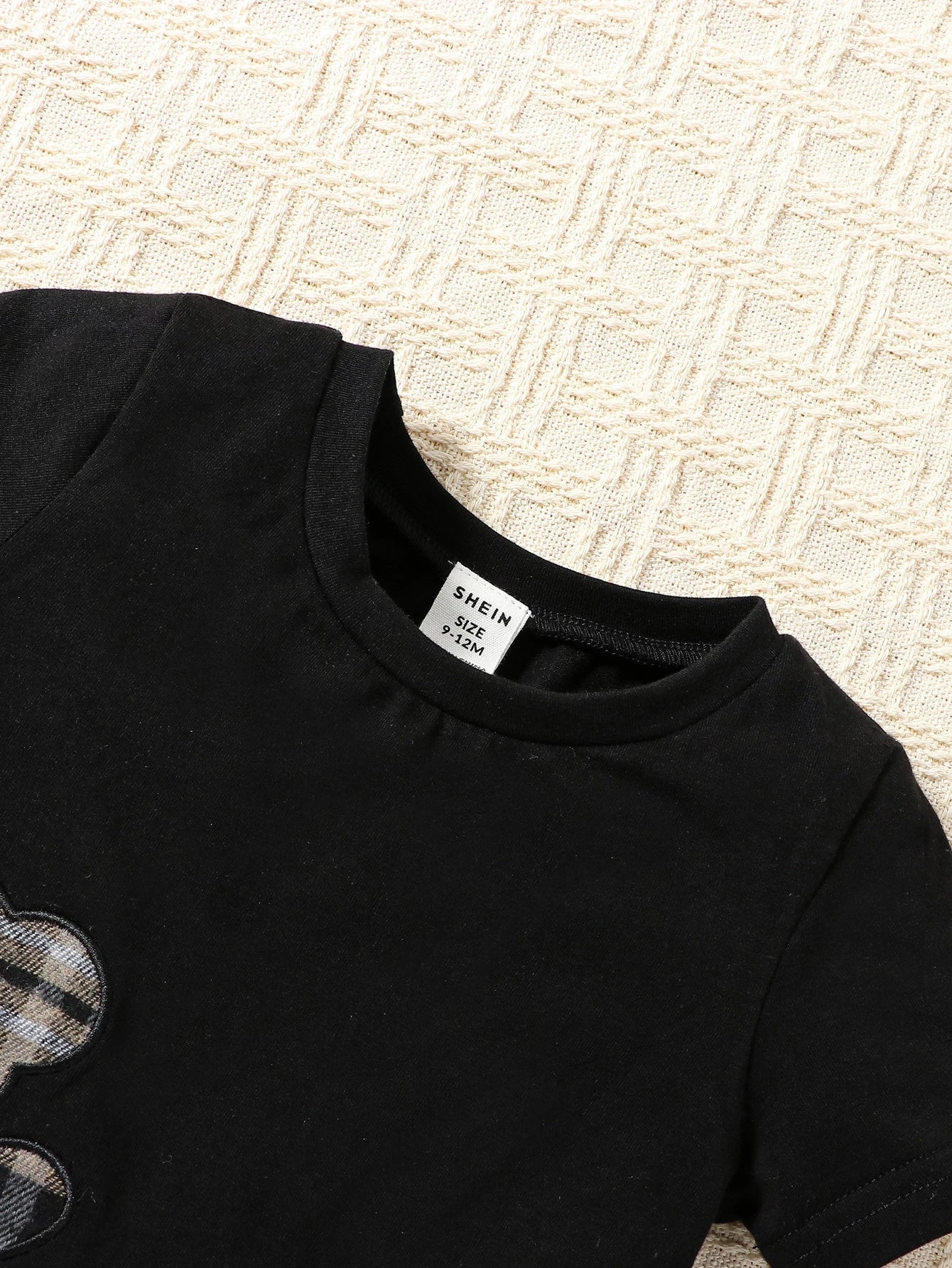 Souflis Souflis Baby Boy Bear Print Tee & Plaid Shorts, For Christmas