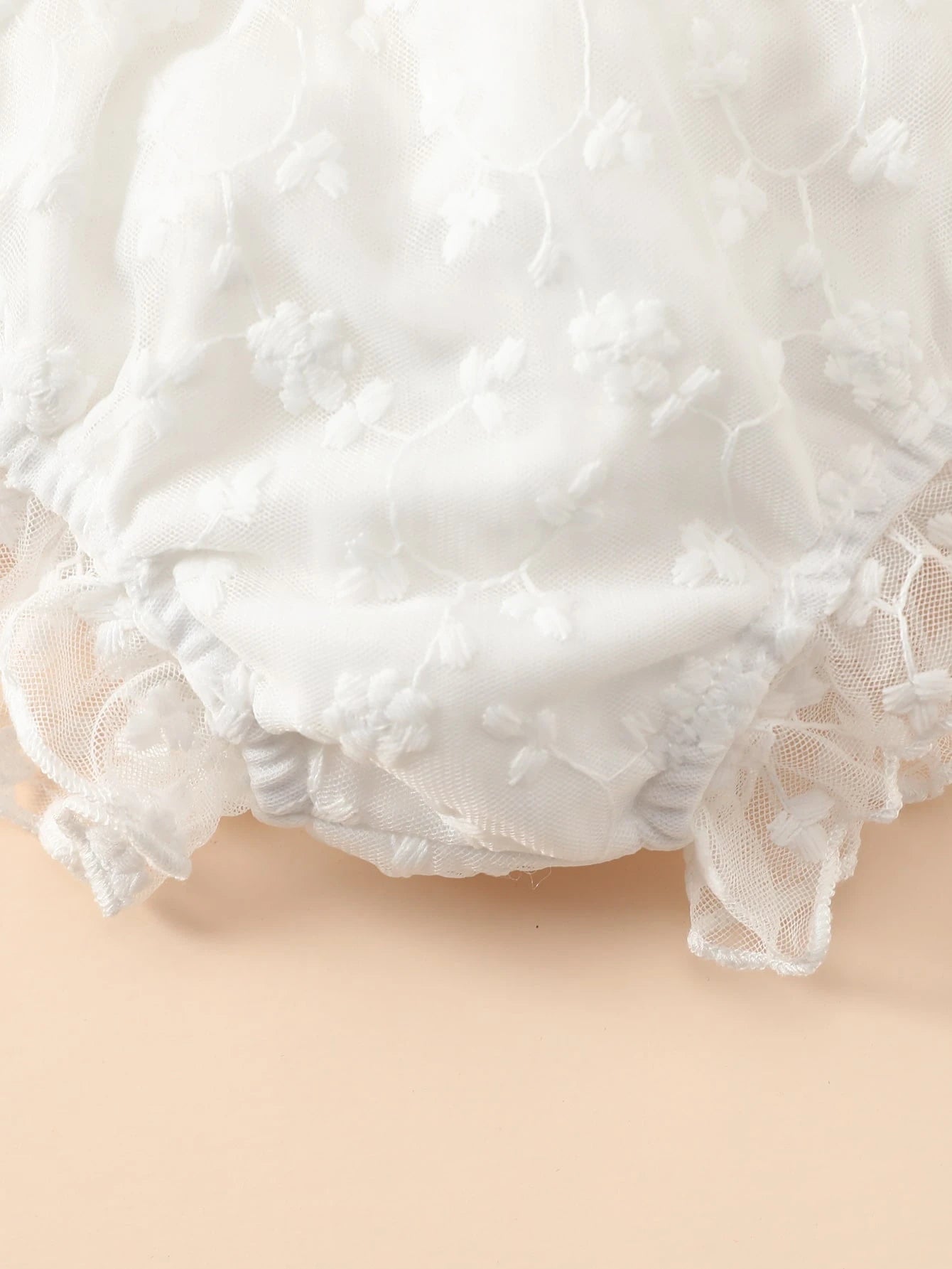 Souflis Souflis Baby Girl White Lace Ruffle Bloomers Bottoms, Baby White Shorts, Baby Underwear, Suitable For Matching With Various, Birthday