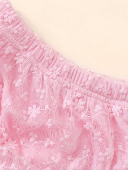 Souflis Souflis Baby Girl White Lace Ruffle Bloomers Bottoms, Baby White Shorts, Baby Underwear, Suitable For Matching With Various, Birthday
