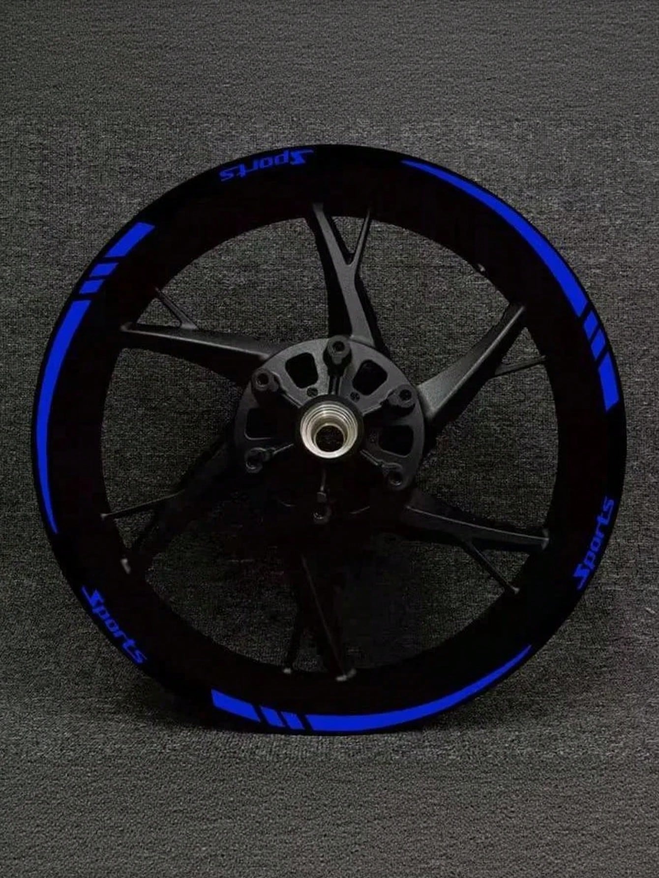 Sports Racing Wheel Rim Stickers, Universal Motorcycle & Car Wheel Rim Decorative Vinyl Stickers, Waterproof Self-Adhesive Flexible Strip Wheel Rim Decor, Multi-Color Options, Suitable For Most Vehicl