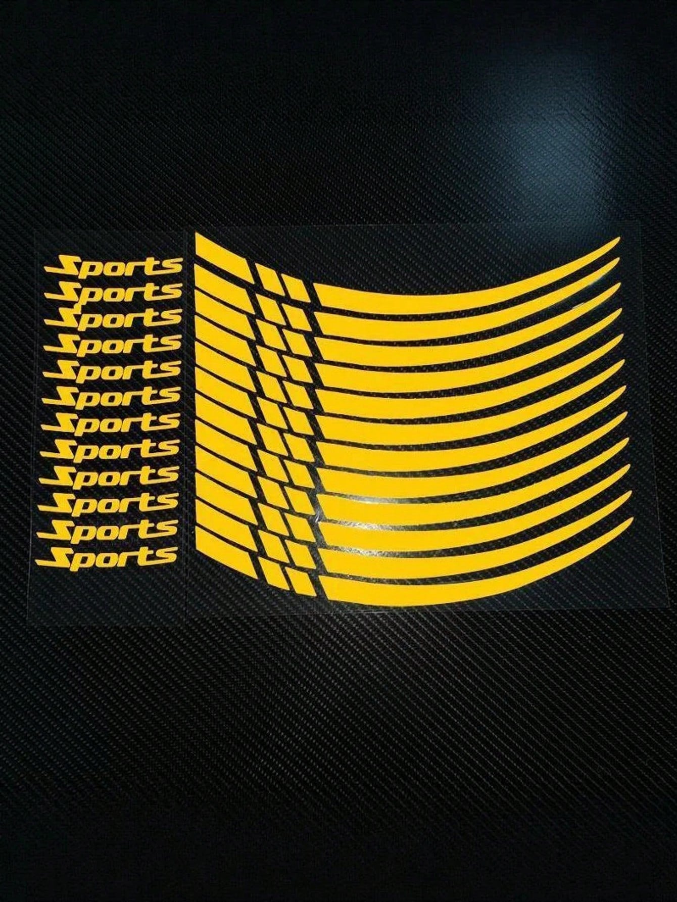 Sports Racing Wheel Rim Stickers, Universal Motorcycle & Car Wheel Rim Decorative Vinyl Stickers, Waterproof Self-Adhesive Flexible Strip Wheel Rim Decor, Multi-Color Options, Suitable For Most Vehicl