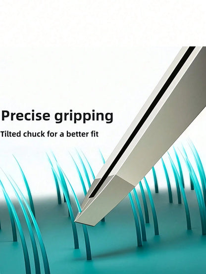 Stainless Steel Eyebrow Tweezers, Hair Removal Plucker, Beard Tweezers, Slanted Tip Eyebrow Tweezers, Hair Removal Tweezers, Beard Tweezers, Eyelash Extension Tool