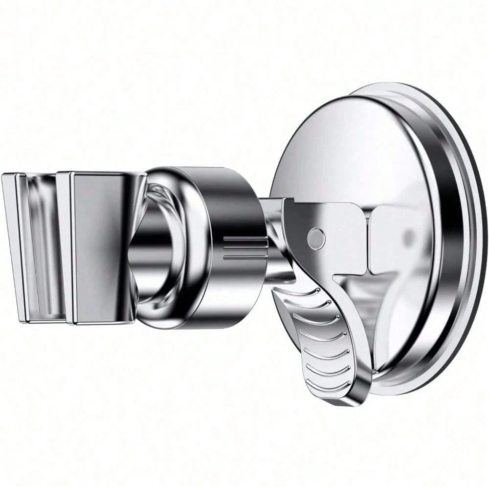 Suction Cup Shower Head Stand, Adjustable Height Stand Without Drilling, Bathroom, Shower, Toilet, Home, Rental House, Adsorption, Nail-Free, Hole-Free, Adjustable, Rotating, Lifting, Anti-Slip, Fixed