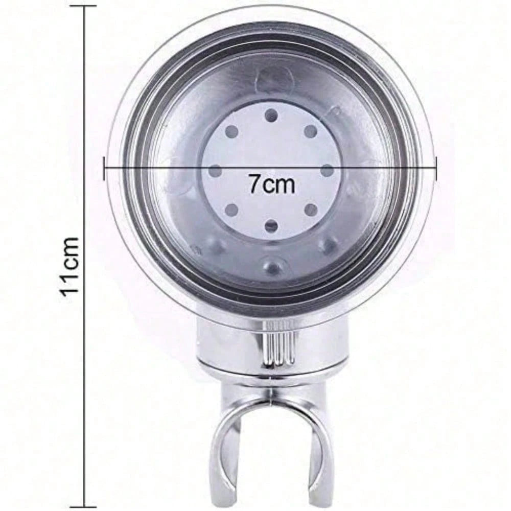 Suction Cup Shower Head Stand, Adjustable Height Stand Without Drilling, Bathroom, Shower, Toilet, Home, Rental House, Adsorption, Nail-Free, Hole-Free, Adjustable, Rotating, Lifting, Anti-Slip, Fixed