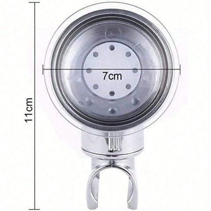 Suction Cup Shower Head Stand, Adjustable Height Stand Without Drilling, Bathroom, Shower, Toilet, Home, Rental House, Adsorption, Nail-Free, Hole-Free, Adjustable, Rotating, Lifting, Anti-Slip, Fixed