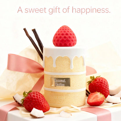 Sugar Coconut Chiffon Perfume| 100ml EDP| Light Airy Tropical Coconut Scent With Jasmine & Vanilla Sugar| Sheer Feminine Fragrance| Long Lasting Soft Summer Perfume.