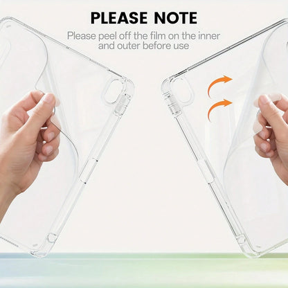 Suitable For IPad 11th Generation 11 Inch 2025 (A16), 10th Generation 9/8/7/6 10.9/10.2/9.7 Inch 2022/2021/2020/2019/2017 Tablet Computer Protective Case, With Pen Slot, Fully Wrapped Protective TPU B