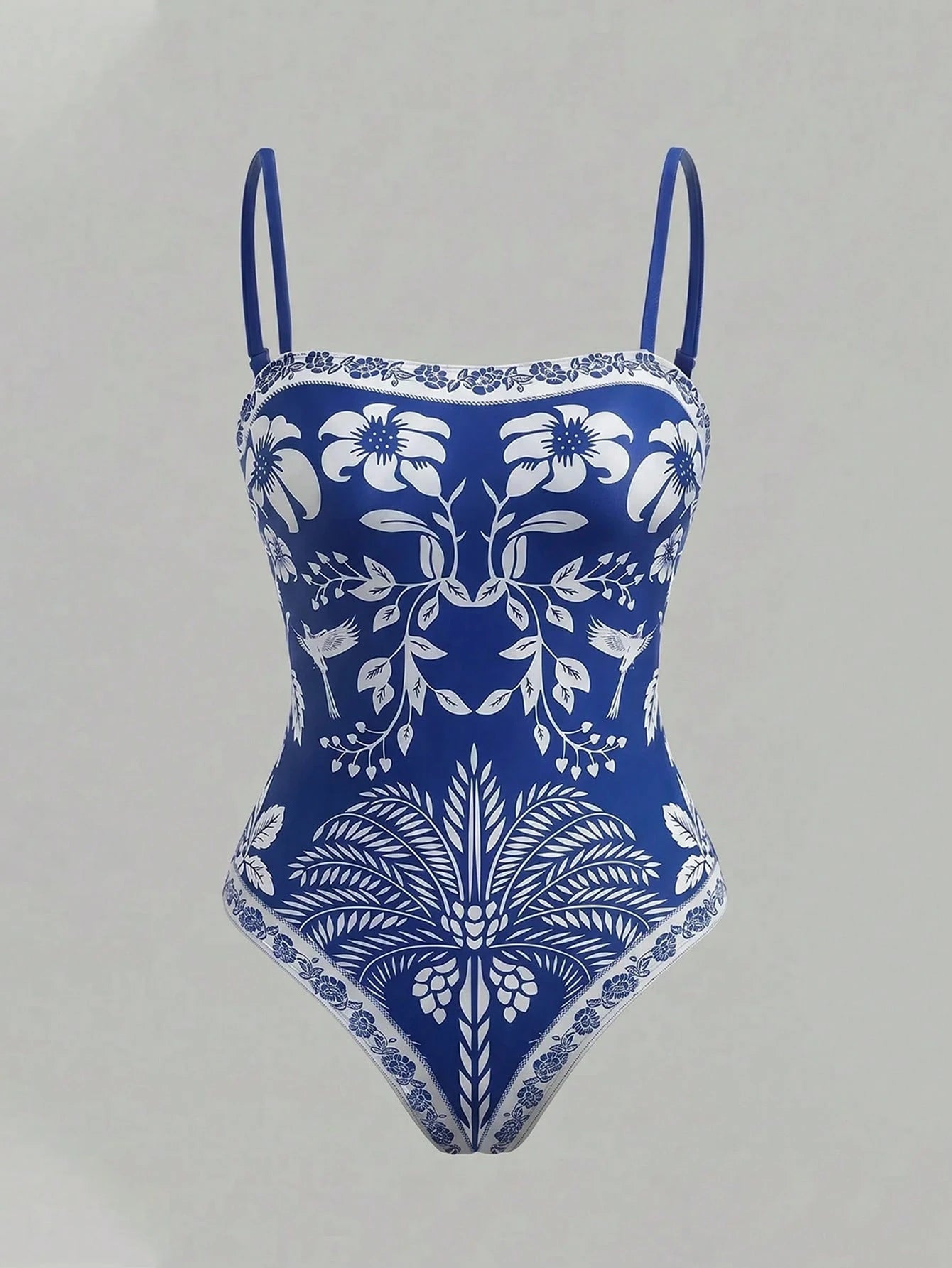 Swim Oasis Women's Floral Print One-Piece Swimsuit And Shorts, Suitable For Beach Vacation, Pool Party, Beach Party