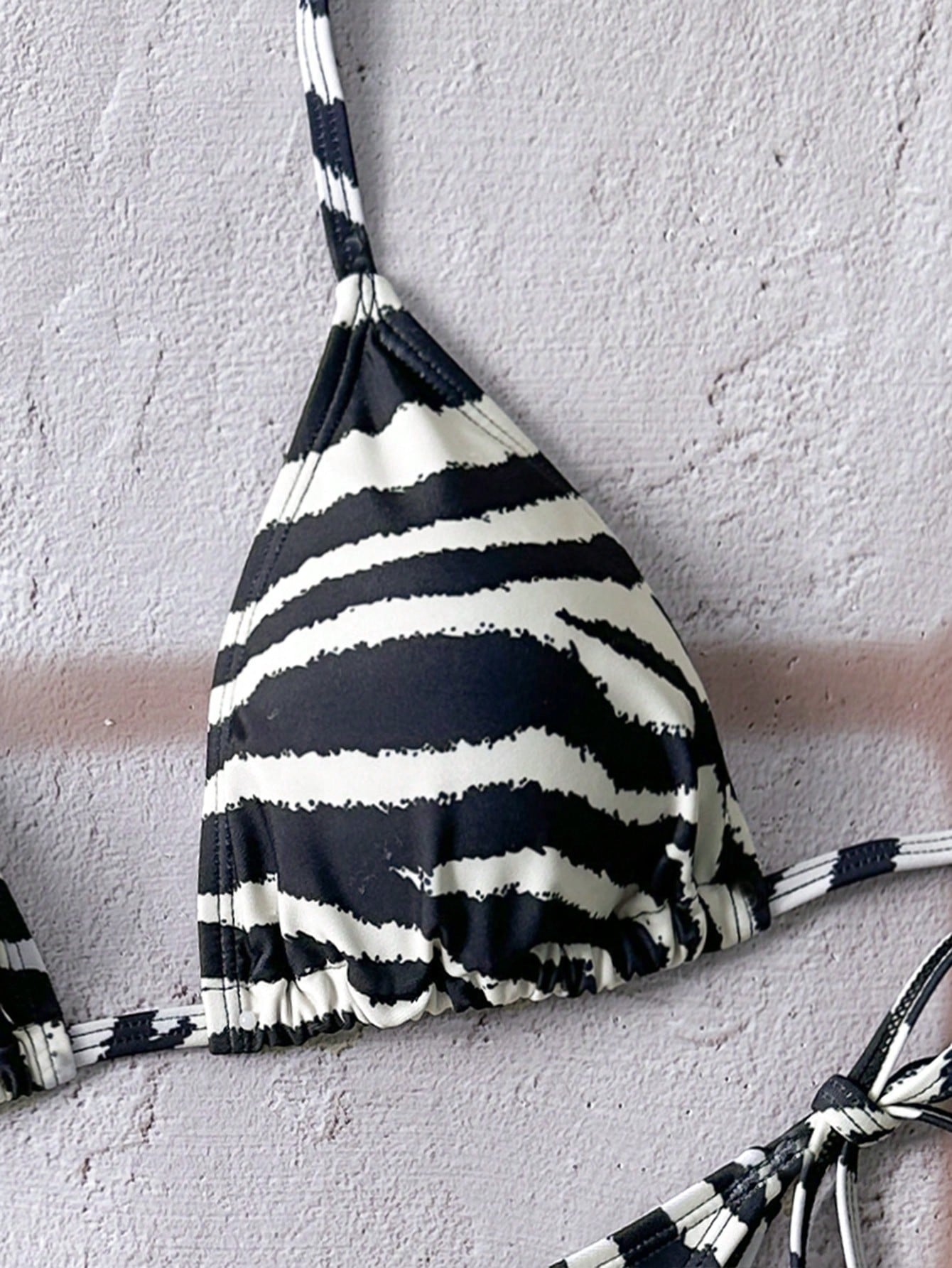 Swim Vcay Women's Zebra Print Swimwear Set For Summer Beach Vacation