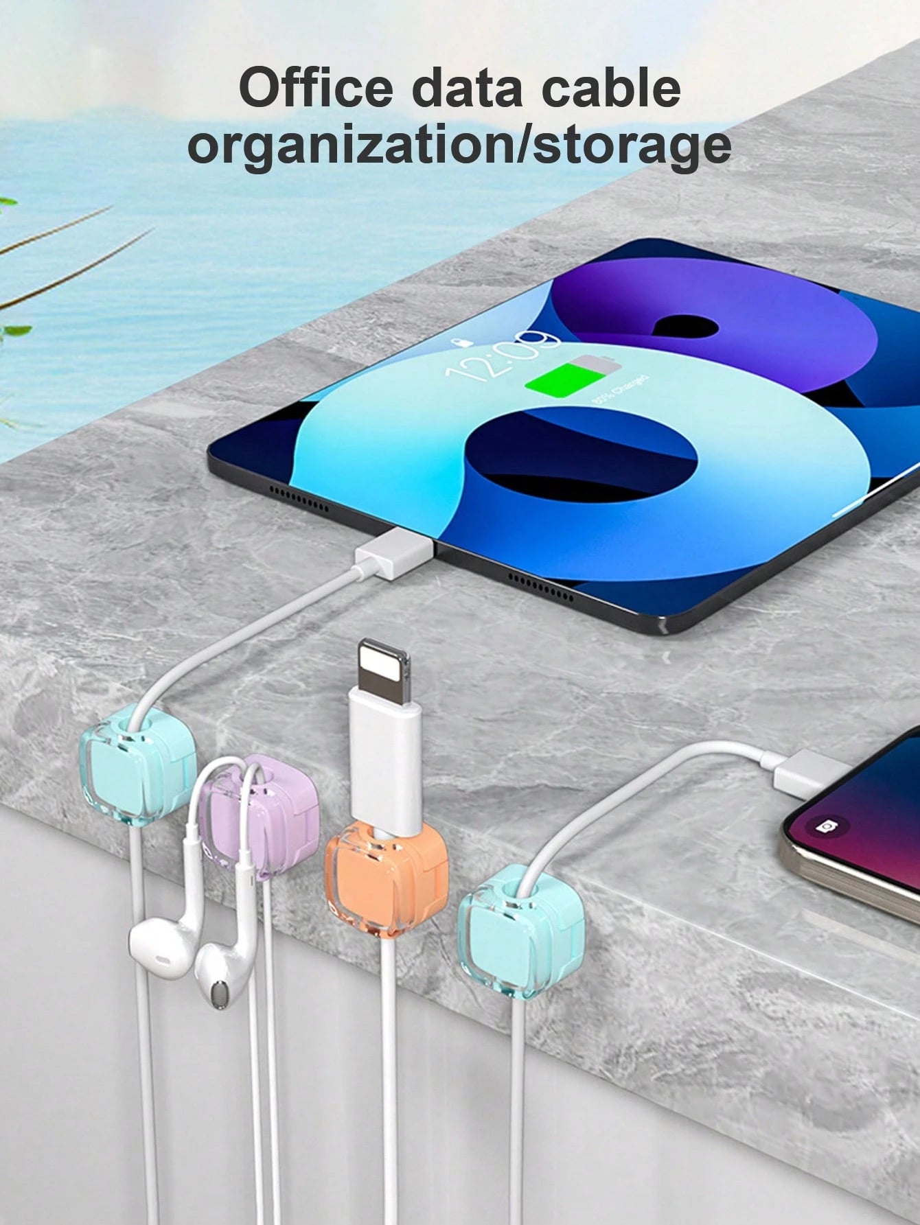 Tangle Free Magnetic Buckle [10pcs/8pcs/4pcs/2pcs] Magnetic Cable Clips Self Adhesive Cable Organizer, Suitable For Desk/Car/Office Made Of Rubber, Can Organize USB/Power Cords Cable Holder For Home