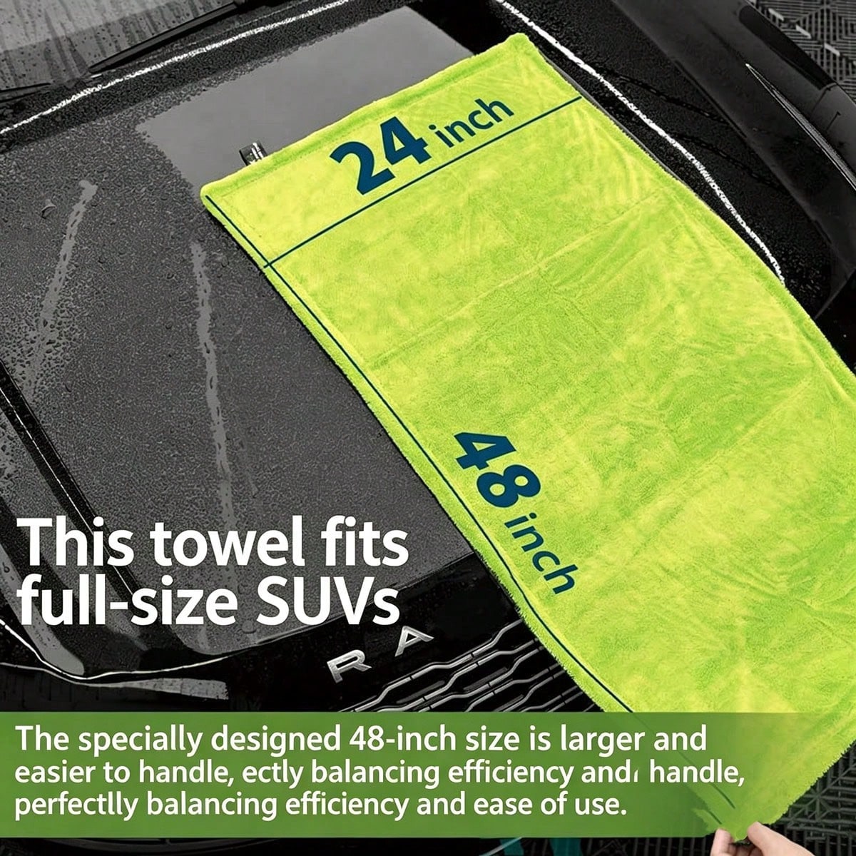 Thickened Extra Large And Small Car Woven Absorbent Towels, Microfiber Car Wash Towels, Double-Sided Design, Super Absorbent And Quick Drying, Scratch-Resistant And No Water Marks, Suitable For Car Pa