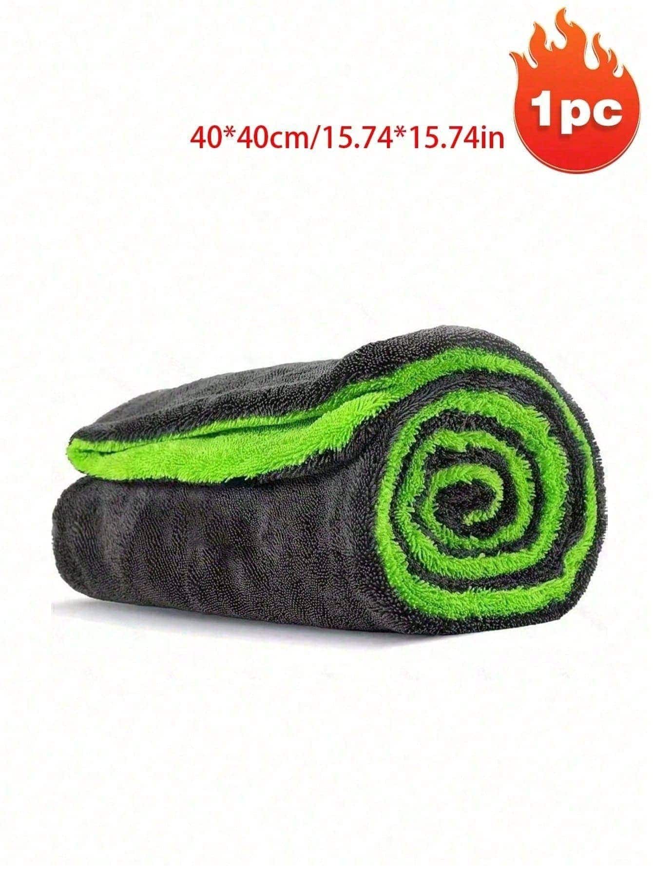 Thickened Extra Large And Small Car Woven Absorbent Towels, Microfiber Car Wash Towels, Double-Sided Design, Super Absorbent And Quick Drying, Scratch-Resistant And No Water Marks, Suitable For Car Pa