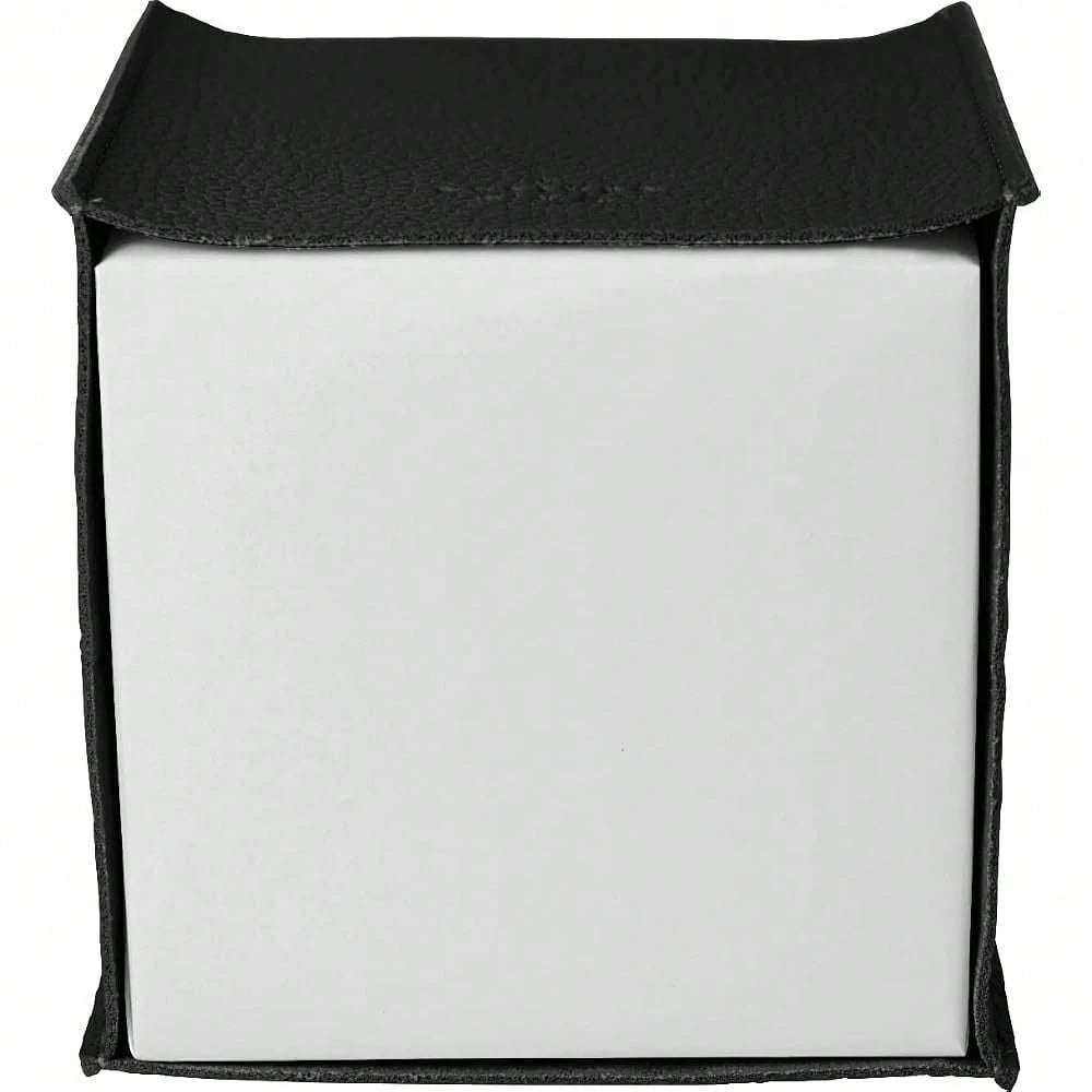 Tissue Box Cover, [Refined] Modern PU Leather Square Tissue Box Holder- Decorative Holder/Organizer For Bathroom Vanity Countertop, Ni