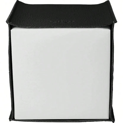 Tissue Box Cover, [Refined] Modern PU Leather Square Tissue Box Holder- Decorative Holder/Organizer For Bathroom Vanity Countertop, Ni
