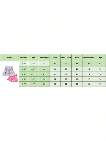 Toddler Girl Back To School Outfit Baby Kids Pencil Plaid T-Shirt Shorts Set Kindergarten Pre-K Outfits
