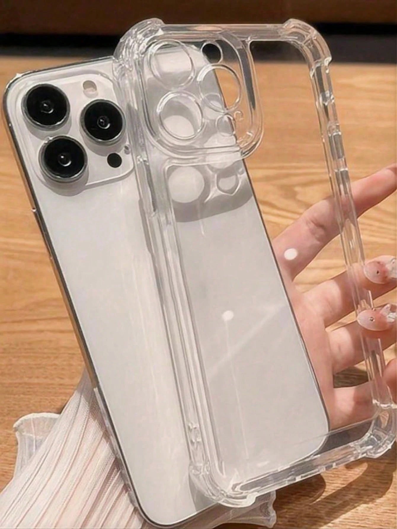 TPU Screen Protection Reinforced Corner Bumpers Compatible With IPhone 17 Pro Max TPU 2.0 Thick Transparent Phone Case, Suitable For Galaxy, 16 Pro Max, 15 Pro Max, 14 Pro Max, 13 Pro Max, 14, 13, 15