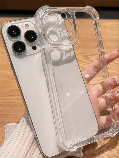 TPU Screen Protection Reinforced Corner Bumpers Compatible With IPhone 17 Pro Max TPU 2.0 Thick Transparent Phone Case, Suitable For Galaxy, 16 Pro Max, 15 Pro Max, 14 Pro Max, 13 Pro Max, 14, 13, 15
