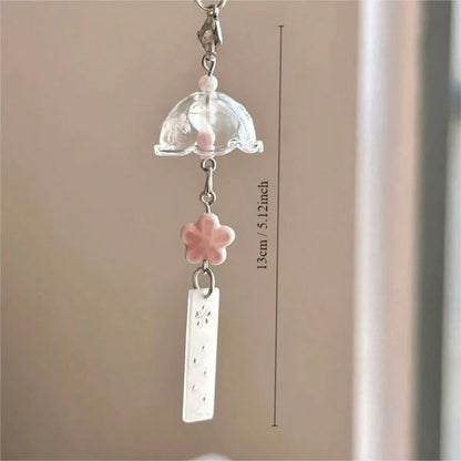 Transparent Jellyfish Phone Charm Star Flower Pendant Girl Style Bell Charm Universal Accessories Suitable For Phone, Bag And Keychain