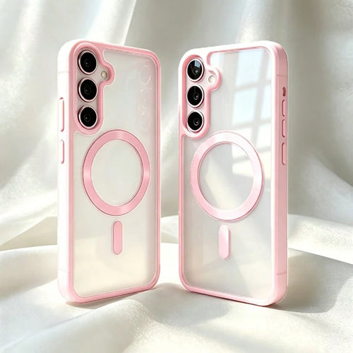 Transparent PC Phone Case, Compatible With Galaxy A17 A07 A56 A26 A36 A37 A57 A16 A55 A25 A35 A15 A27 A05 A06 S26Ultra S25Ultra S24Ultra S23Ultra S22Ultra S25 FE S24 S23 S22 Models, Macaron Color Phon