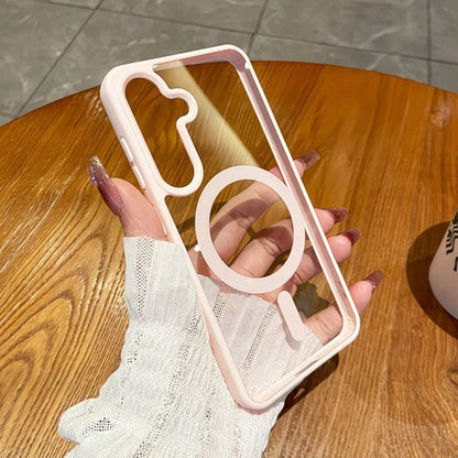 Transparent PC Phone Case, Compatible With Galaxy A17 A07 A56 A26 A36 A37 A57 A16 A55 A25 A35 A15 A27 A05 A06 S26Ultra S25Ultra S24Ultra S23Ultra S22Ultra S25 FE S24 S23 S22 Models, Macaron Color Phon