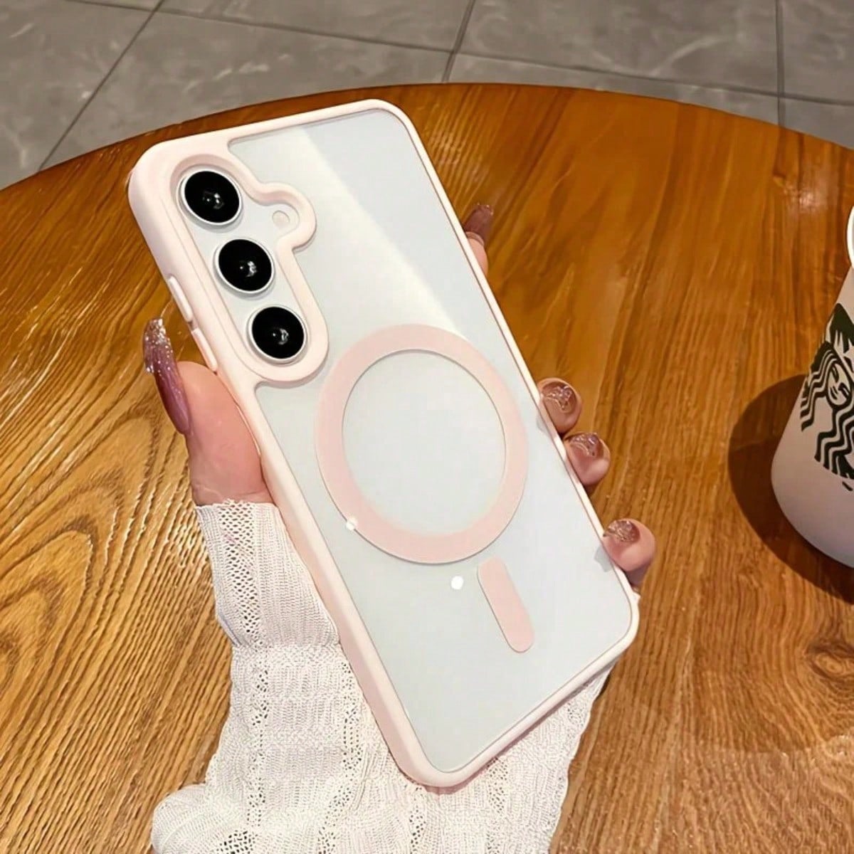 Transparent PC Phone Case, Compatible With Galaxy A17 A07 A56 A26 A36 A37 A57 A16 A55 A25 A35 A15 A27 A05 A06 S26Ultra S25Ultra S24Ultra S23Ultra S22Ultra S25 FE S24 S23 S22 Models, Macaron Color Phon