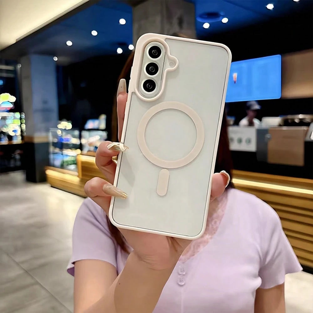 Transparent PC Phone Case, Compatible With Galaxy A17 A07 A56 A26 A36 A37 A57 A16 A55 A25 A35 A15 A27 A05 A06 S26Ultra S25Ultra S24Ultra S23Ultra S22Ultra S25 FE S24 S23 S22 Models, Macaron Color Phon