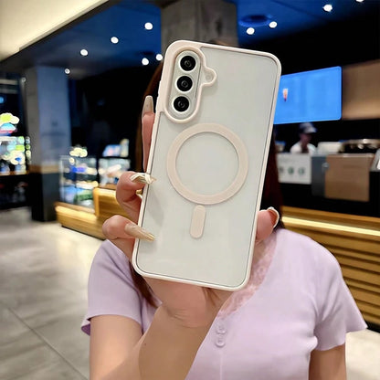 Transparent PC Phone Case, Compatible With Galaxy A17 A07 A56 A26 A36 A37 A57 A16 A55 A25 A35 A15 A27 A05 A06 S26Ultra S25Ultra S24Ultra S23Ultra S22Ultra S25 FE S24 S23 S22 Models, Macaron Color Phon