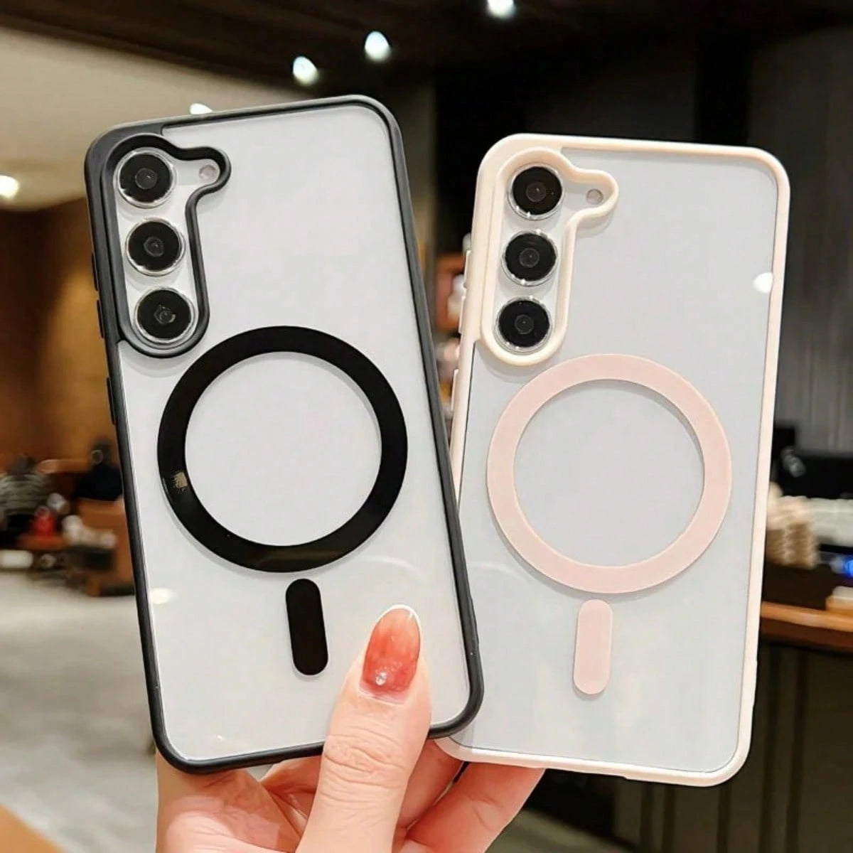 Transparent PC Phone Case, Compatible With Galaxy A17 A07 A56 A26 A36 A37 A57 A16 A55 A25 A35 A15 A27 A05 A06 S26Ultra S25Ultra S24Ultra S23Ultra S22Ultra S25 FE S24 S23 S22 Models, Macaron Color Phon