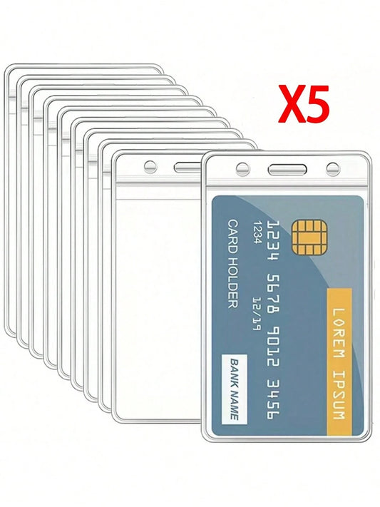 Transparent Plastic Protective Card Holder, Suitable For Bus Card, Bank Card, Universal Card Slot, Card Case, Card Wallet, Business Card Holder, Credit Card Holder, ID Card Holder, Unisex Card Holder