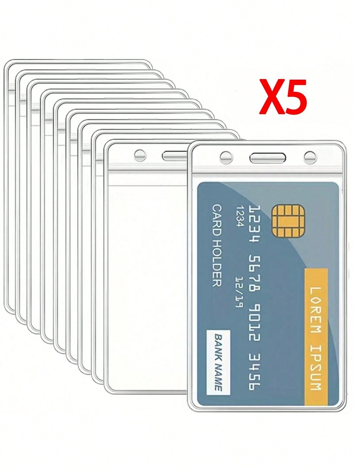 Transparent Plastic Protective Card Holder, Suitable For Bus Card, Bank Card, Universal Card Slot, Card Case, Card Wallet, Business Card Holder, Credit Card Holder, ID Card Holder, Unisex Card Holder