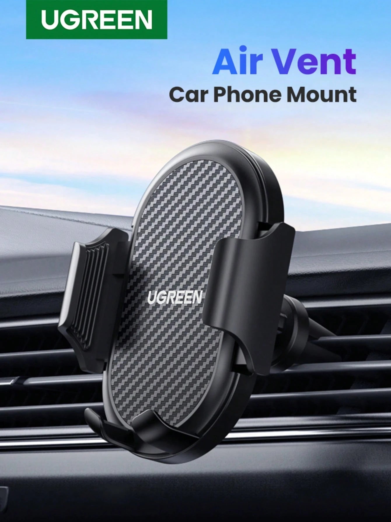 UGREEN Air Vent Car Phone Mount 360º Rotation Phone Holder 4.7-7.2'' Phone Stand Compatible With Iphone Xiao Mi OPPO
