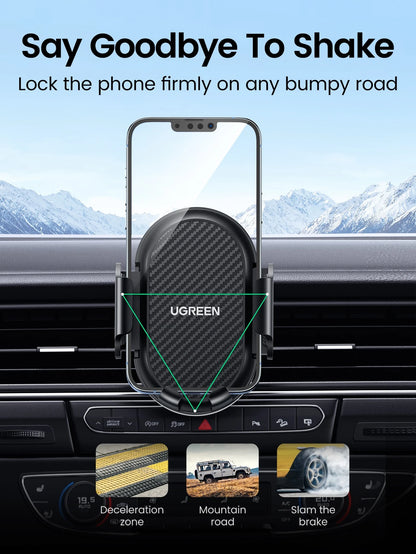 UGREEN Air Vent Car Phone Mount 360º Rotation Phone Holder 4.7-7.2'' Phone Stand Compatible With Iphone Xiao Mi OPPO