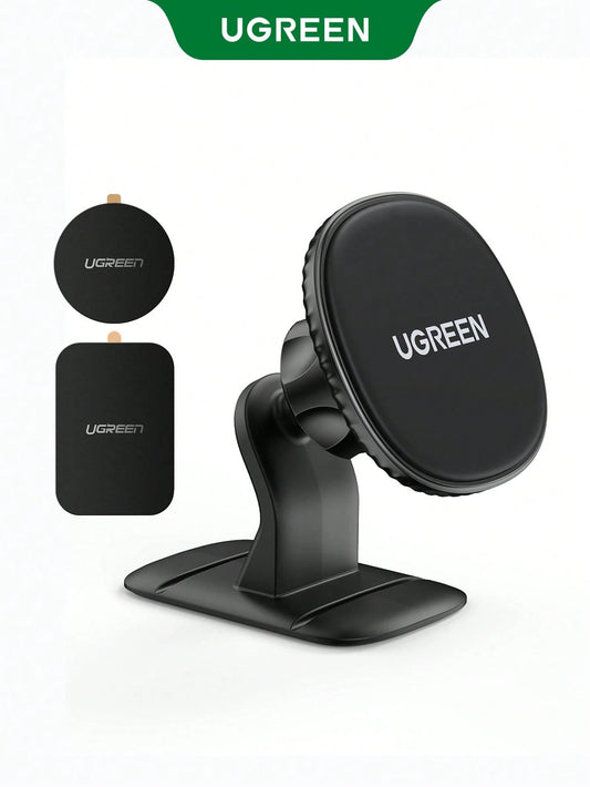 UGREEN Car Magnetic Phone Holder Dashboard Holder Strong Magnetic With 3M Adhesive For 4.7-7.2inches Mobile Phones 360° Rotation Phone Stand Mount Mini Size