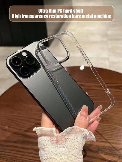 Ultra-Thin Transparent Shockproof Phone Case Compatible With IPhone 15 Pro Max/16 Pro Max/16 Pro/14 Pro Max/14 Pro/13 Pro Max/ 16, 17 17 Pro 17 Pro Max/18 18 Pro 18 Pro Max