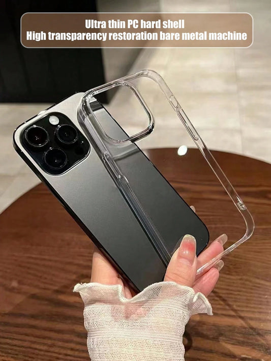 Ultra-Thin Transparent Shockproof Phone Case Compatible With IPhone 15 Pro Max/16 Pro Max/16 Pro/14 Pro Max/14 Pro/13 Pro Max/ 16, 17 17 Pro 17 Pro Max/18 18 Pro 18 Pro Max