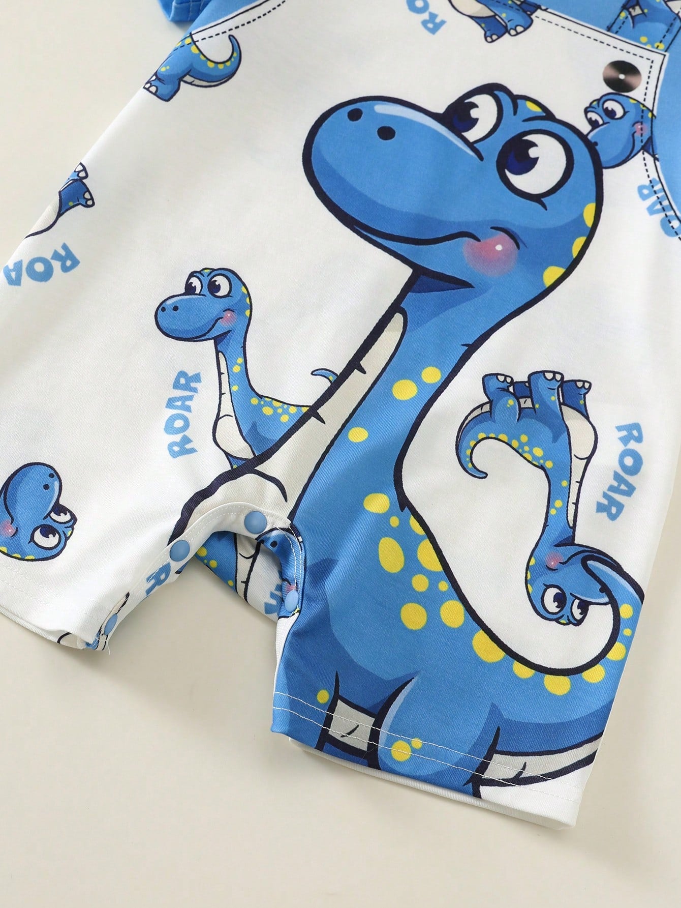 Unisex Newborn Baby Boy/Girl Cute Dinosaur Print Short Sleeve Romper, Baby Summer Outfits