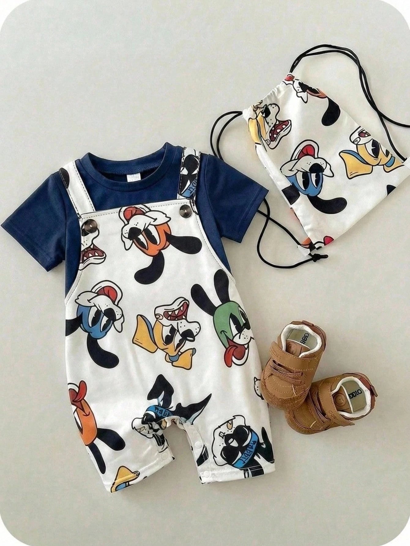 Unisex Newborn Baby Boy/Girl Cute Dinosaur Print Short Sleeve Romper, Baby Summer Outfits