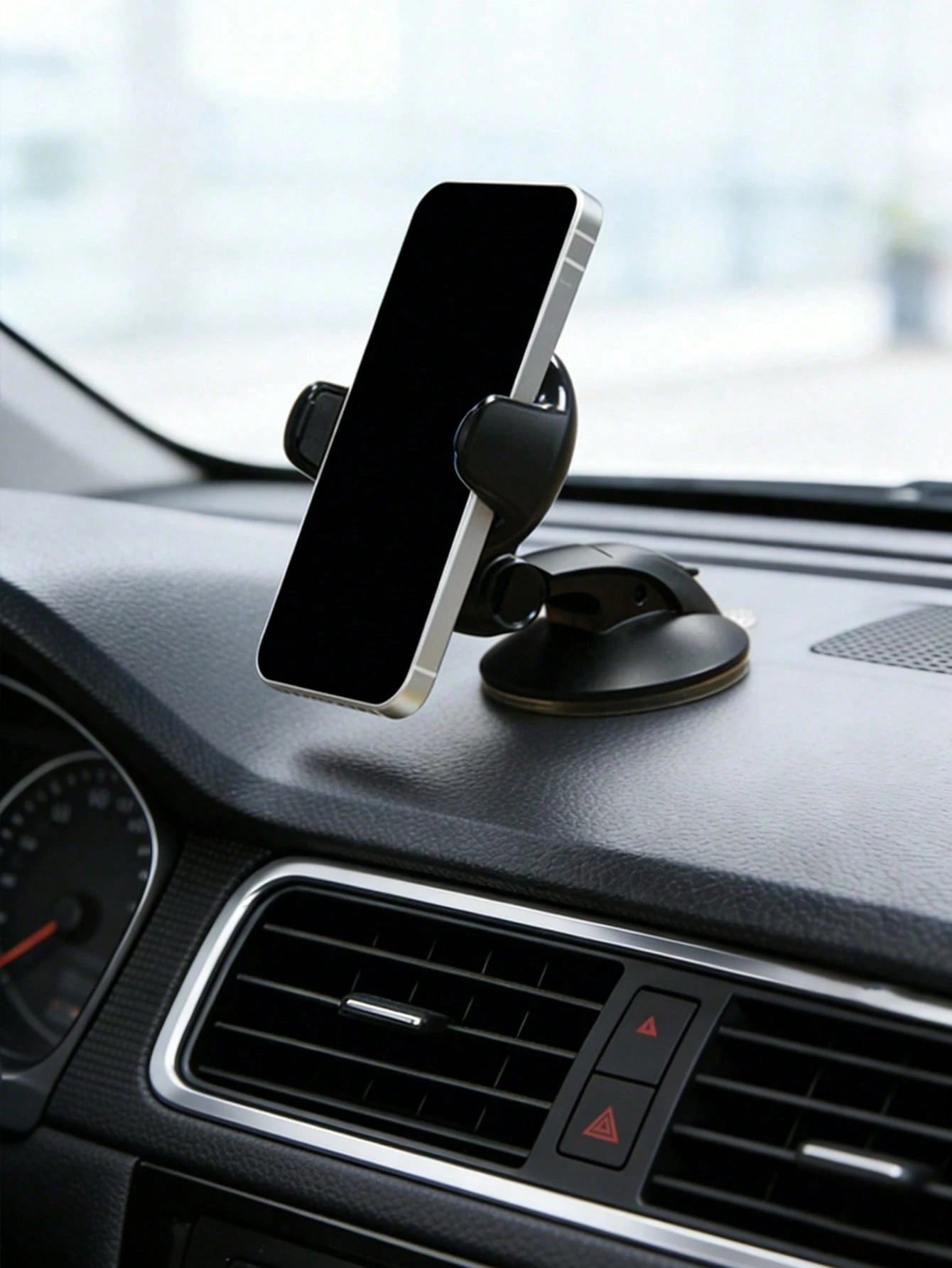 Universal Dashboard Car Phone Holder- Suction Cup With Gel Pad, 360° Rotation, One-Click Lock Arm, Sturdy And Stable, Reusable And Washable, Suitable For All Phones, Ideal For GPS Navigation, Dash Ca
