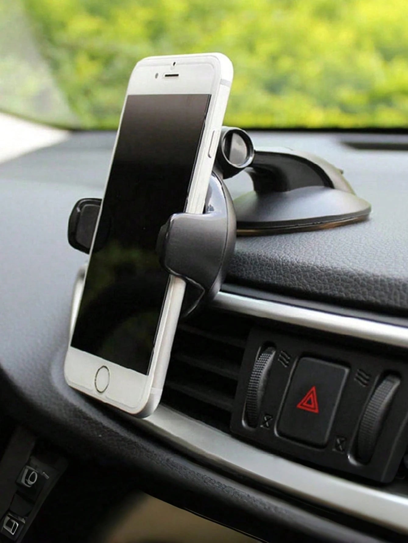 Universal Dashboard Car Phone Holder- Suction Cup With Gel Pad, 360° Rotation, One-Click Lock Arm, Sturdy And Stable, Reusable And Washable, Suitable For All Phones, Ideal For GPS Navigation, Dash Ca