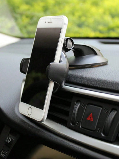 Universal Dashboard Car Phone Holder- Suction Cup With Gel Pad, 360° Rotation, One-Click Lock Arm, Sturdy And Stable, Reusable And Washable, Suitable For All Phones, Ideal For GPS Navigation, Dash Ca