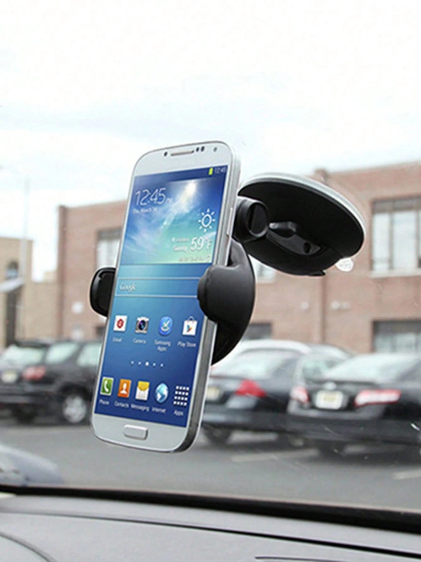 Universal Dashboard Car Phone Holder- Suction Cup With Gel Pad, 360° Rotation, One-Click Lock Arm, Sturdy And Stable, Reusable And Washable, Suitable For All Phones, Ideal For GPS Navigation, Dash Ca