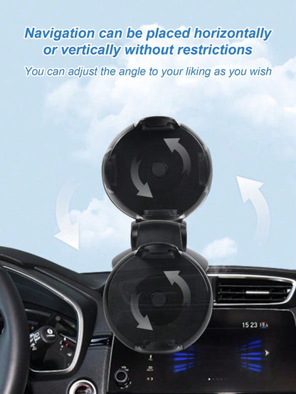 Universal Dashboard Car Phone Holder- Suction Cup With Gel Pad, 360° Rotation, One-Click Lock Arm, Sturdy And Stable, Reusable And Washable, Suitable For All Phones, Ideal For GPS Navigation, Dash Ca